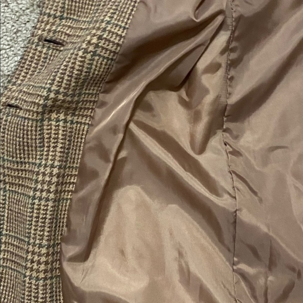 Soft Surroundings Brown Plaid Wool Riding Blazer - Picture 2 of 6